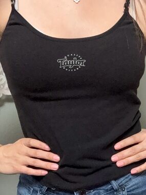 Taylor Black Women's Camisole with Center Logo